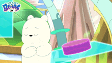 Press The Button Baby Ice Bear GIF - Press The Button Baby Ice Bear We Baby Bears GIFs