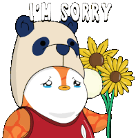 Flowers Sorry Sticker