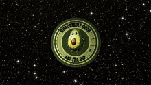 a coin with an avocado on it that says " avocado.com "