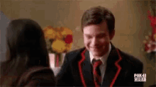 Glee Hug GIF - Glee Hug Chris Colfer GIFs