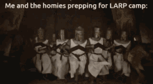 The Homies Preparing For Larp Camp Monty Python And The Holy Grail GIF - The Homies Preparing For Larp Camp Monty Python And The Holy Grail Monty Python Larp GIFs