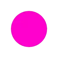 a pink circle is on a white background