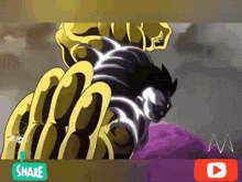 a picture of a cartoon character with a share button in the corner