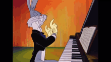 bunny piano