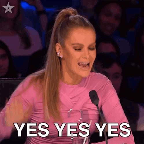 Yes Yes Yes Amanda Holden GIF - Yes yes yes Amanda holden Britain's got  talent - Discover & Share GIFs