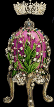 faberge egg sparkling jeweled egg crown