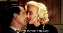 Remember GIF - Marilyn Monroe Youre My Baby Kiss GIFs