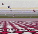 a video game scene with the words " me looking for who asked " on the bottom