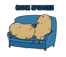 Couch Potato Spuddies GIF - Couch Potato Spuddies Awnmaneez GIFs