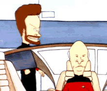 Beavis And Butt Head Bald Butthead GIF - Beavis And Butt Head Bald Butthead Star Trek The Next Generation GIFs