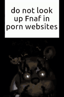 Do Not Search Up Fnaf In Porn Websites GIF