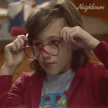 Glasses On Lucy GIF - Glasses On Lucy Neighbours GIFs
