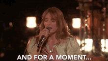 And For A Moment I Forget To Worry Singing GIF - And For A Moment I Forget To Worry Singing Performance GIFs