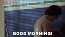 Good Morning Russell Ziskey GIF - Good Morning Russell Ziskey Stripes GIFs