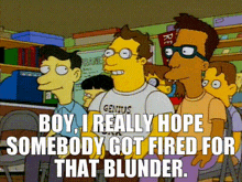 Blunder Fired GIF - Blunder Fired Simpsons GIFs