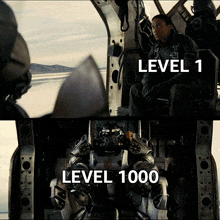 Level 1 Vs Level 1000 Maximus GIF