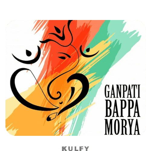 Ganapati Bappa Moriya Sticker Sticker - Ganapati Bappa Moriya Sticker Vinayaka Chavithi Stickers