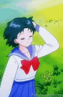 Sailor Mercury Peace GIF