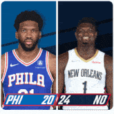 Philadelphia 76ers (20) Vs. New Orleans Pelicans (24) First-second Period Break GIF - Nba Basketball Nba 2021 GIFs