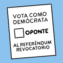 Vota Como Demócrata Oponte Al Referéndum Revocatorio Keep Ca Blue GIF