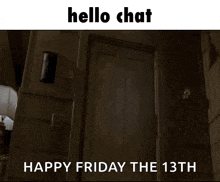 a picture of jason voorhees from friday the 13th with the words happy friday the 13th below him