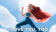 I Love You Too Chelsea GIF - I Love You Too Chelsea Ruby Gillman Teenage Kraken GIFs