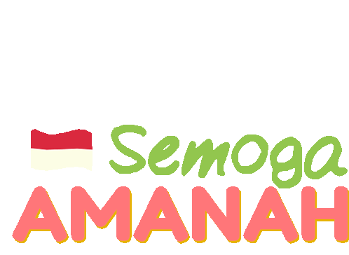Indonesia Semoga Amanah Sticker - Indonesia Semoga Amanah Ditut Stickers