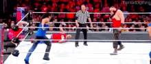 Braun Strowman Running Powerslam GIF - Braun Strowman Running Powerslam Shinsuke Nakamura GIFs