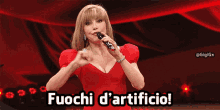 Milly Carlucci Fuochi Dartificio GIF - Milly Carlucci Fuochi Dartificio Ballando Con Le Stelle GIFs