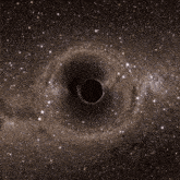 a black hole in the center of a galaxy