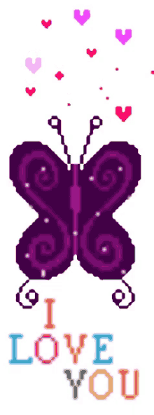 I Love You Butterfly GIF - I Love You Butterfly Heart GIFs