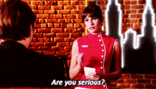 Glee Rachel Berry GIF - Glee Rachel Berry Are You Serious GIFs
