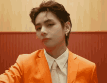 Taehyung Butter Bts Wink Orange GIF - Taehyung Butter Bts Wink Orange Sexy GIFs