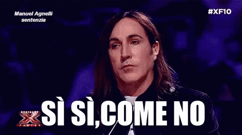 Manuel Agnelli Come No Si Si Sisi Sentenzia No Xfactor Xf10 GIF - X Factor  Italia Yeah Sure Italian - Discover & Share GIFs