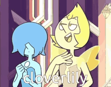 Blue Pearl Yellow Pearl GIF - Blue Pearl Yellow Pearl Steven Universe GIFs