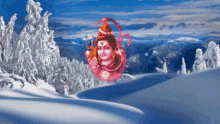 Lord Shiva Flowers GIF - Lord Shiva Flowers Snow GIFs