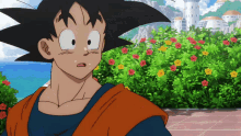 a close up of a cartoon character looking at something