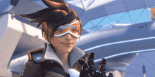 Tracer Overwatch GIF - Tracer Overwatch Salute GIFs