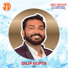 a picture of a man with the name dilip gupta on the bottom