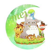 a logo for mastermind schott shows a totoro