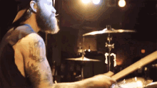 Drumming Jake Massucc GIF - Drumming Jake Massucc Four Year Strong GIFs