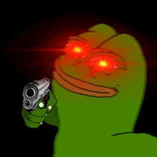 Pepe With Gun GIF