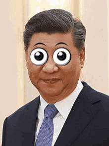 Xi Jinping Googly Eyes GIF