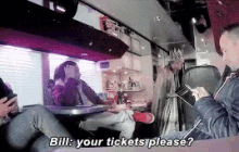 Bill Kaulitz Your Ticket Please GIF - Bill Kaulitz Your Ticket Please GIFs