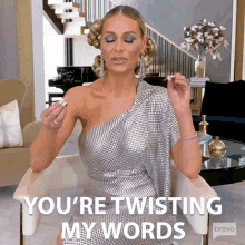 Youre Twisting My Words Dorit Kemsley GIF - Youre Twisting My Words Dorit Kemsley Real Housewives Of Beverly Hills GIFs