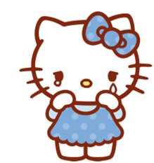 Crying Hello Kitty Sad Hello Kitty Sticker - Crying Hello Kitty Sad Hello Kitty Hello Kitty Stickers