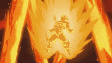 a drawing of a man surrounded by flames with the words deoamayat written below him
