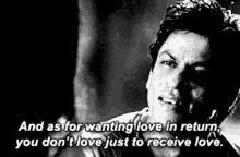 Srk Dont Love Just To Receive Love GIF - Srk Dont Love Just To Receive Love Shah GIFs