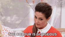 The Colour Is Gorgeous The Great Canadian Baking Show GIF - The Colour Is Gorgeous The Great Canadian Baking Show Gcbs GIFs