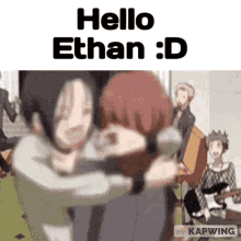 Hello Ethan Nana GIF - Hello Ethan Nana Hachi GIFs